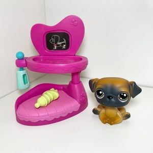 RARE Littlest Pet Shop - Veterinarian Set w/ Pug